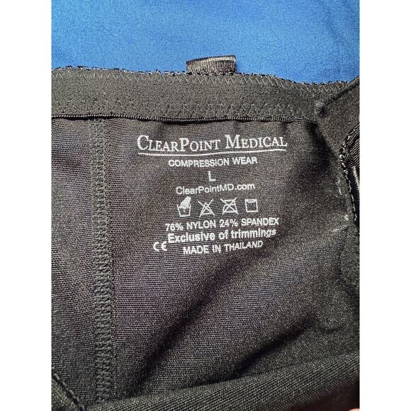 Clear point medical zip up compression wear bottoms womens large comfort neutral - Picture 5 of 6